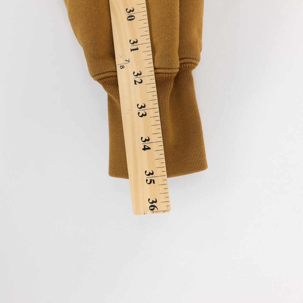Yeezy Gap Perfect Hoodie Mens M Brown Double Layer Heavyweight Boxy Cropped - Picture 7 of 10